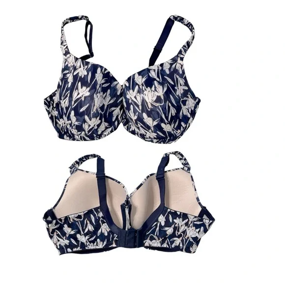 Pick up/$25 Women’s M&S Flexifit Underwire Floral Full Cup T-Shirt Bra 34D - Picture 1 of 3